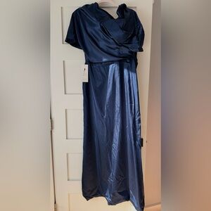 Elegant Navy Blue Women's Dress
